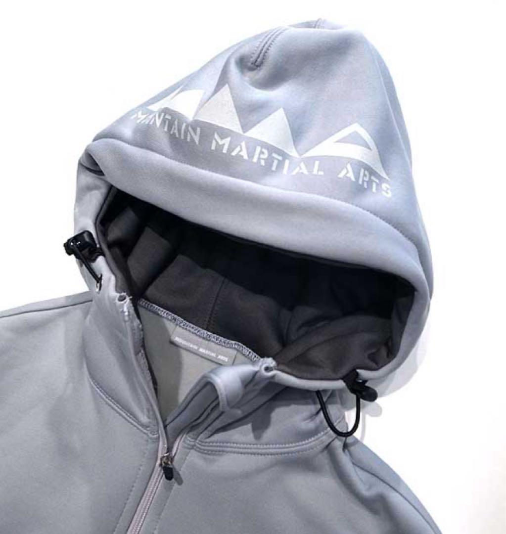 新品、タグ付き　MMA POLARTEC フルジップフードジャケット グレー M
