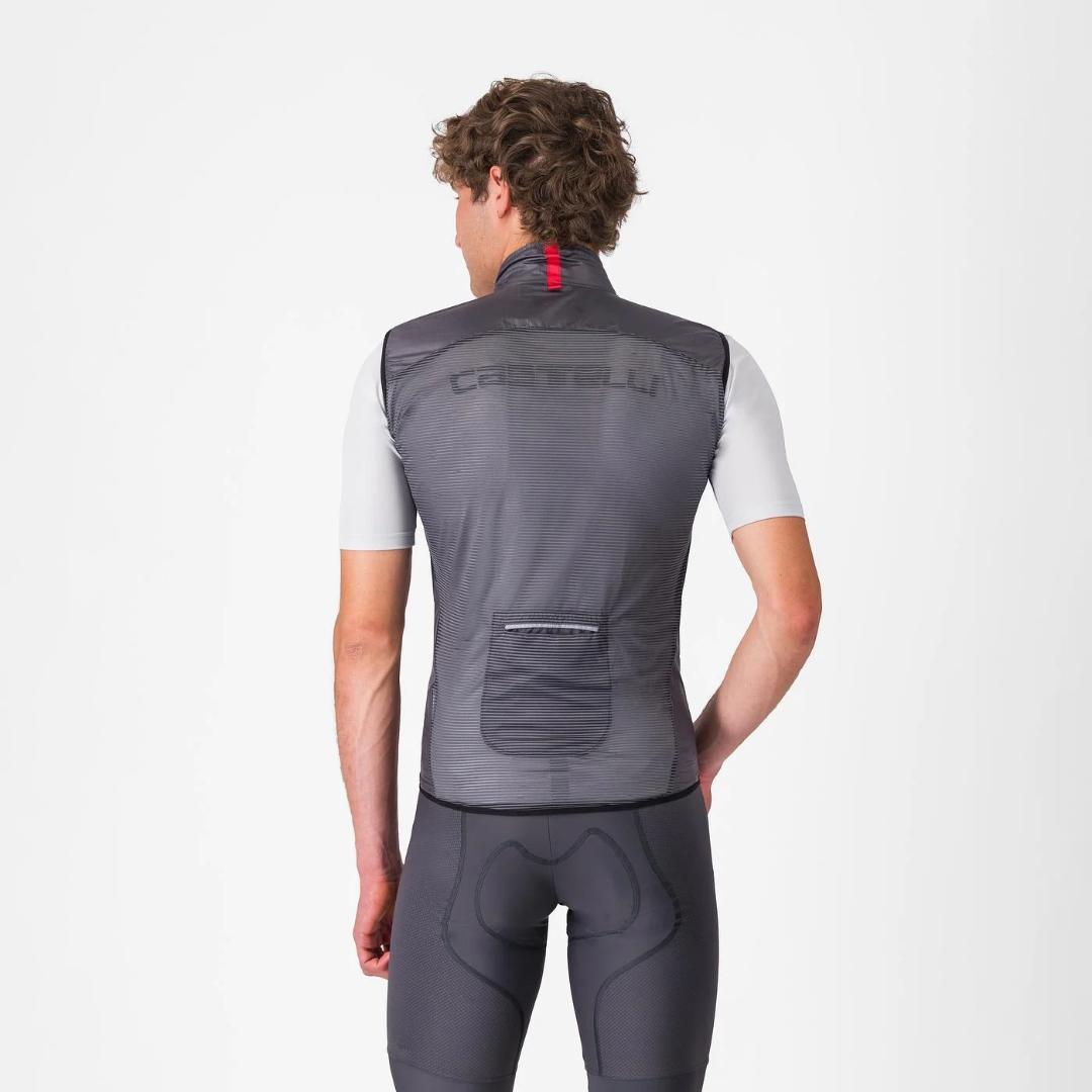 Castelli ウィンドジレ　ARIA VEST XS ダークグレー