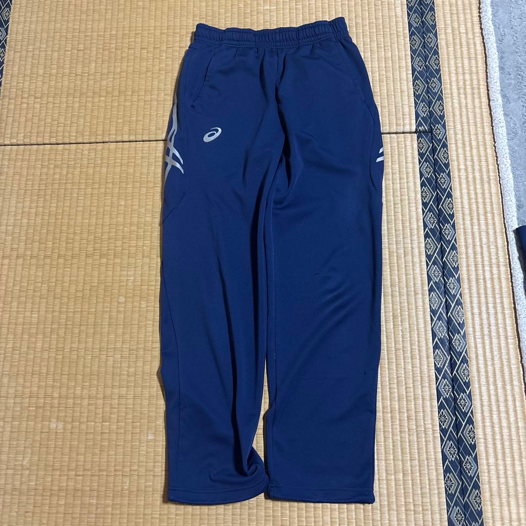 asics ジャケット パンツ セット ネイビー