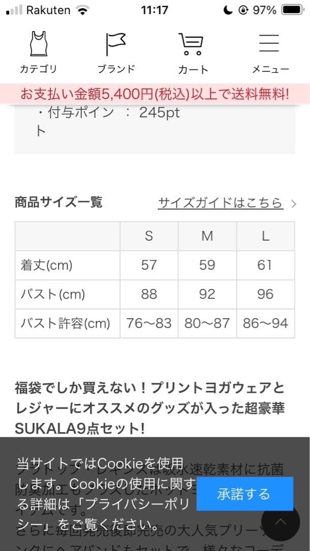 SUKALA スカーラ　ブラックプリーツタンクトップ