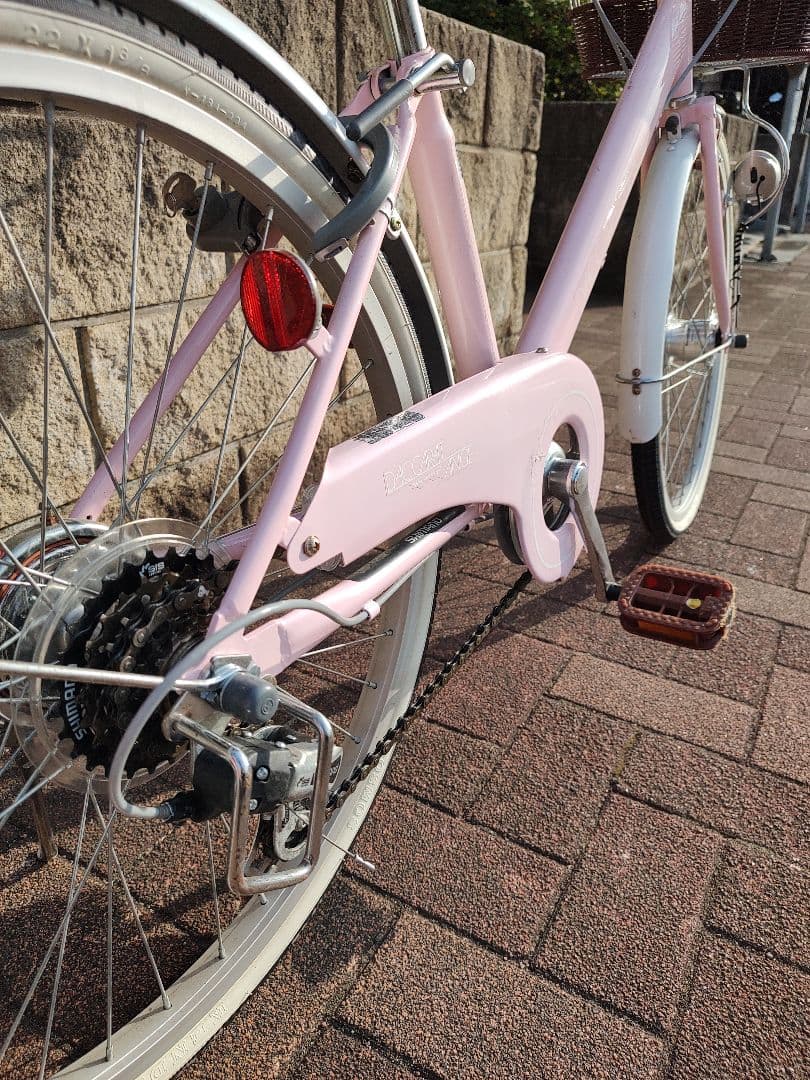 子供用自転車 22インチ ピンク 6段変速 アサヒサイクル購入