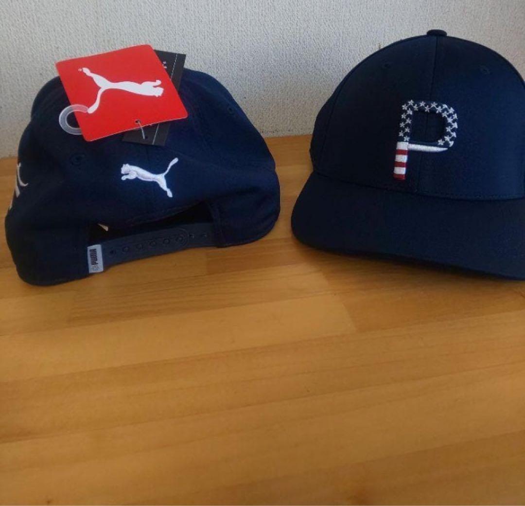 USプーマ コブラ21年全米OP仕様 Pars & Stripes Cap 紺