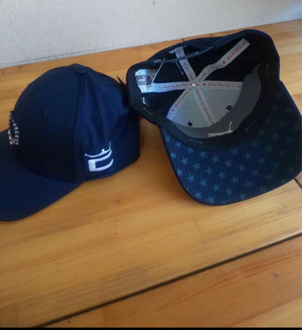 USプーマ コブラ21年全米OP仕様 Pars & Stripes Cap 紺