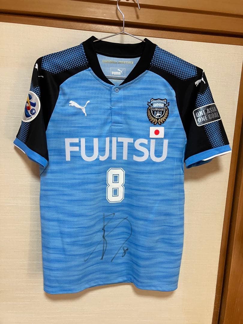 川崎フロンターレ阿部選手サイン入りユニフォーム　ACL仕様 プーマ　日本代表