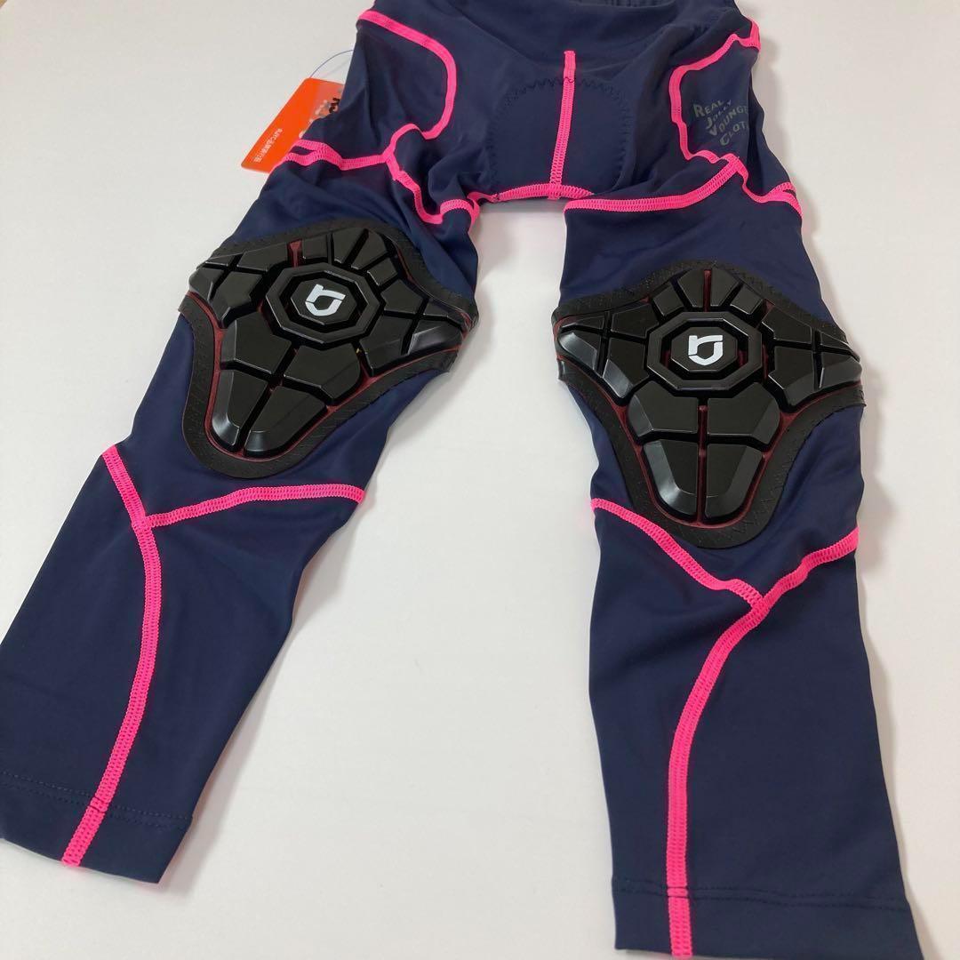 【新品】サイクルパンツ Lサイズ ネイビー×ピンク ランバイク ストライダー
