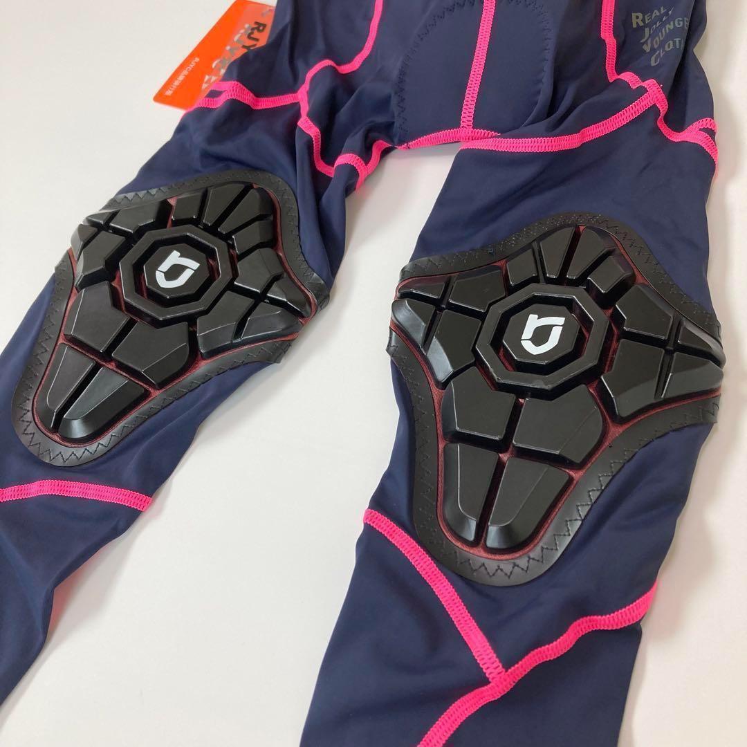 【新品】サイクルパンツ Lサイズ ネイビー×ピンク ランバイク ストライダー