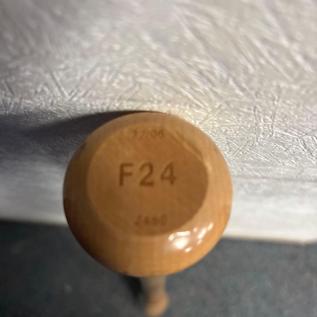 日本ハムファイターズ　野村祐希 F24 NPB硬式木製バット