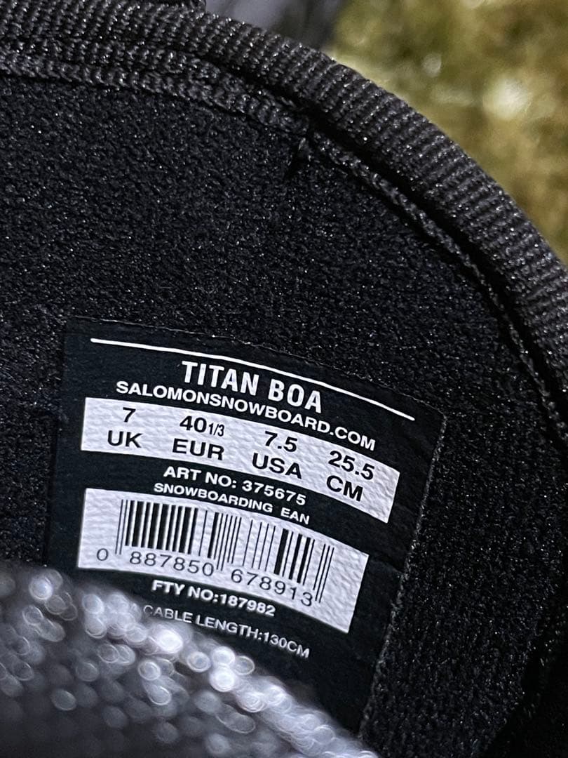 SALOMON TITAN BOA スノーボードブーツ　サロモン　タイタン　ボア
