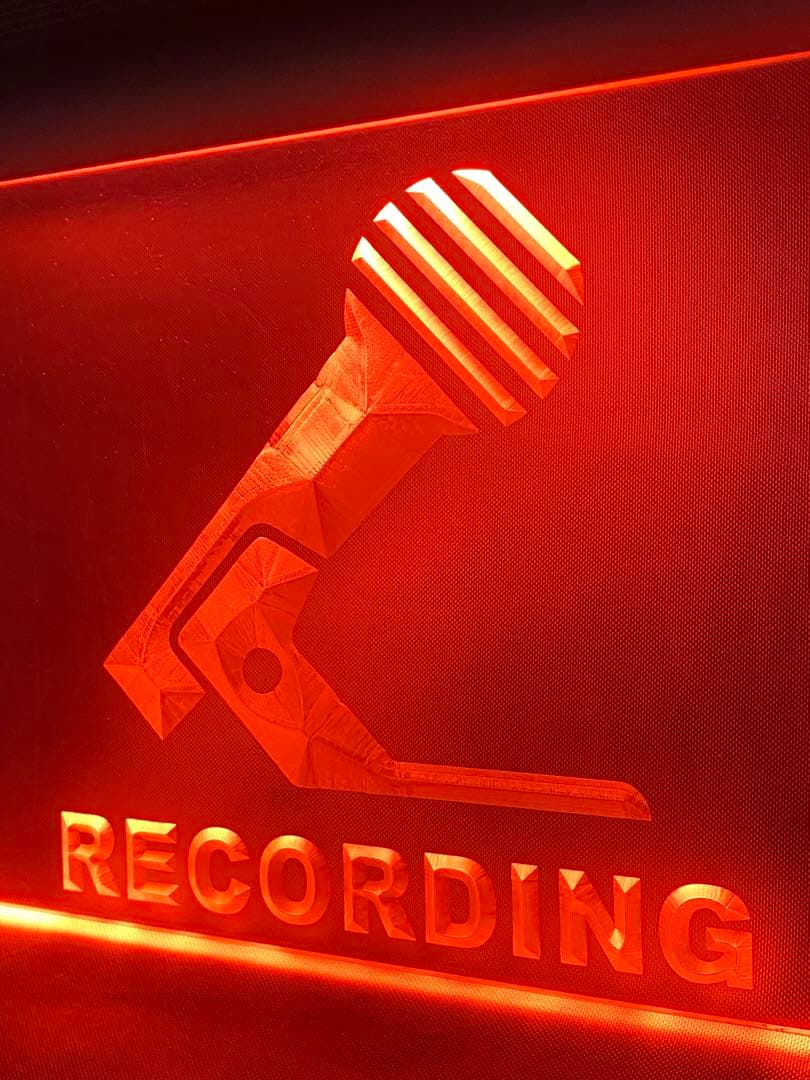 1161❣️ RECORDING レコディング　看板　LED ネオン　サイン