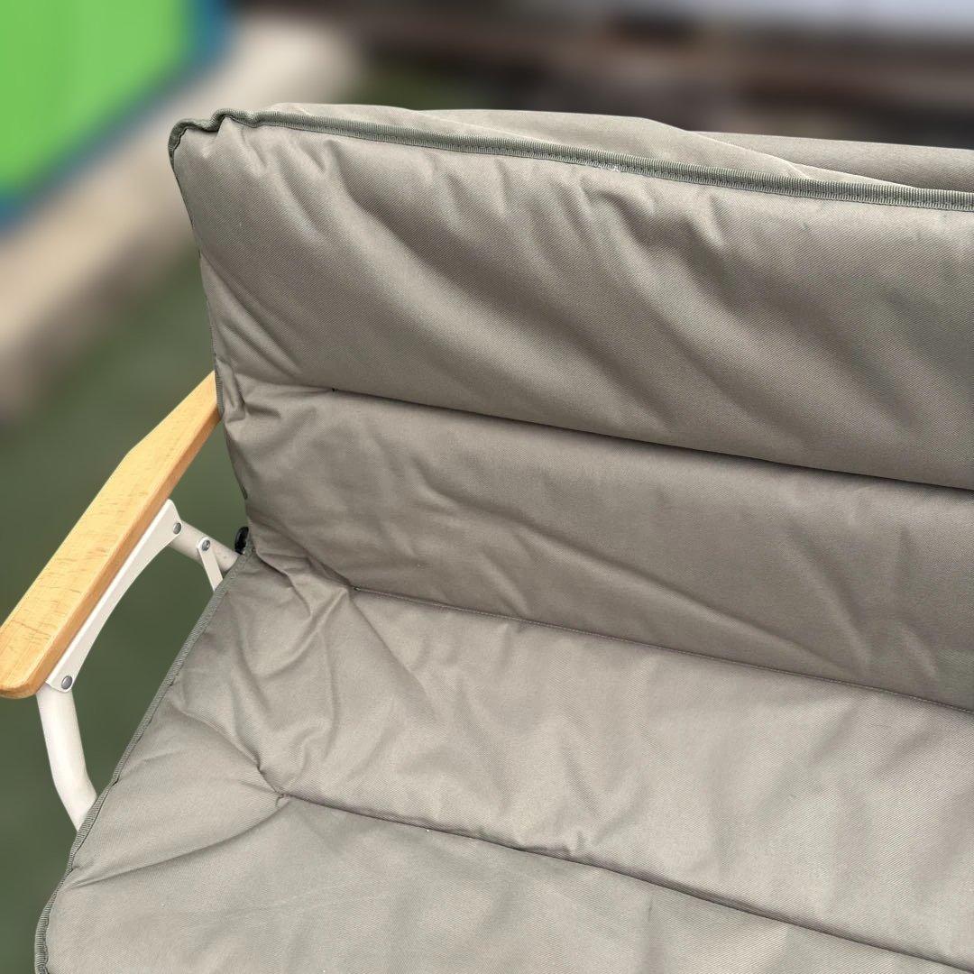 DOD 廃盤カラー グッドラックソファ アウトドアベンチ カーキ×ベージュ