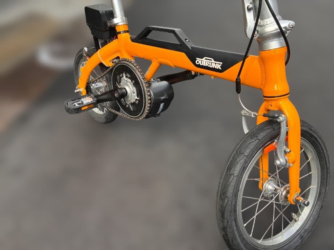 OUTRUNK 電動アシスト自転車 イエロー（バッテリ容量改善仕様）