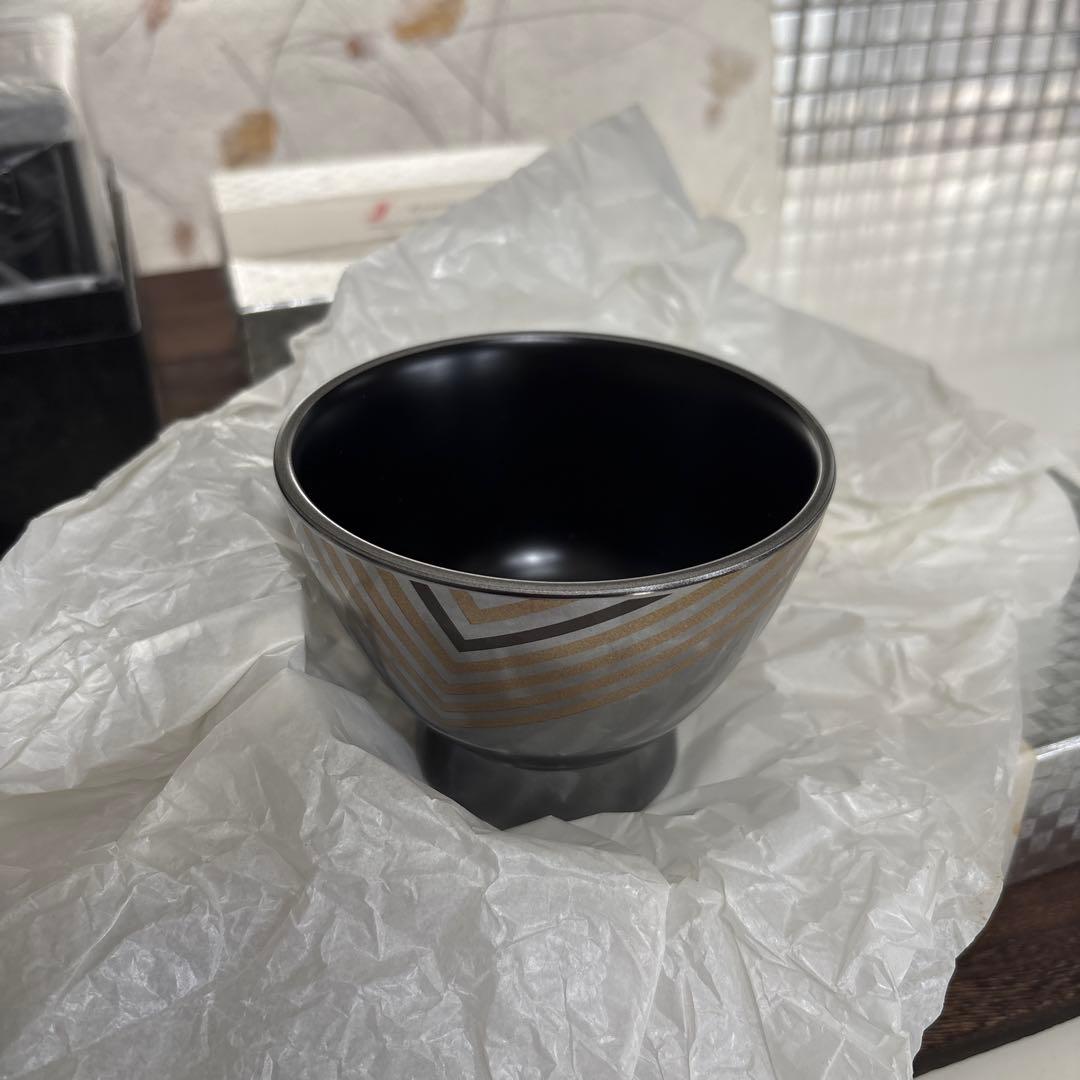 山中漆器　和モダン3段お重　お椀2膳セット売りお正月にいかがでしょうか❗️未使用