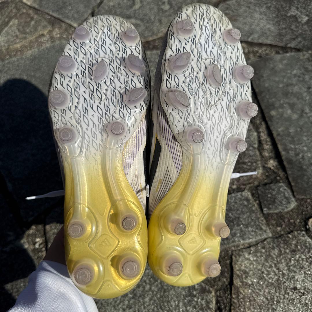 adidas F50 サッカーシューズ ホワイト/イエロー/ブラック