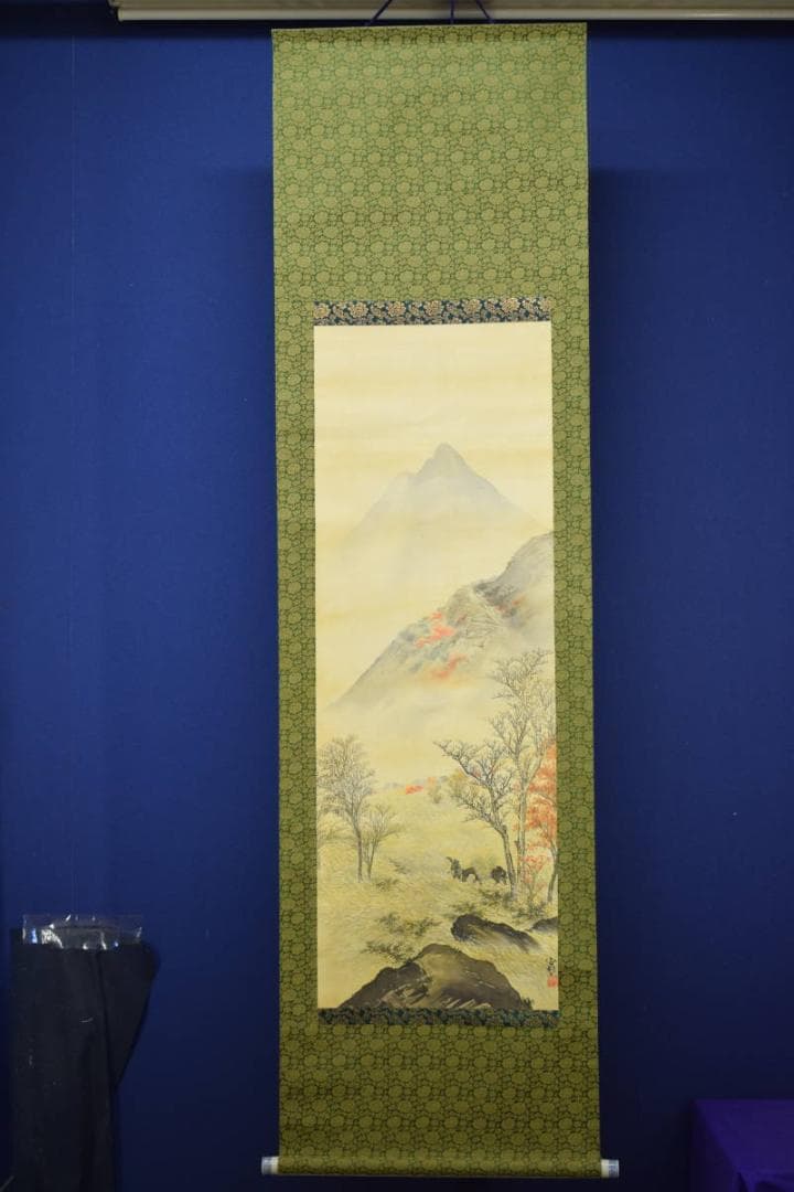 不詳/不詳/秋山帰樵図/布袋屋掛軸HE-726