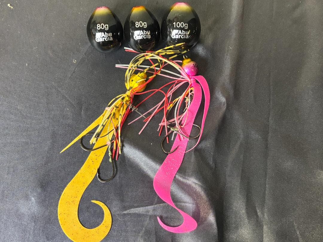 タイラバのセット・60ｇ～120ｇ/ABU遊動式他/新品ネクタイ付②