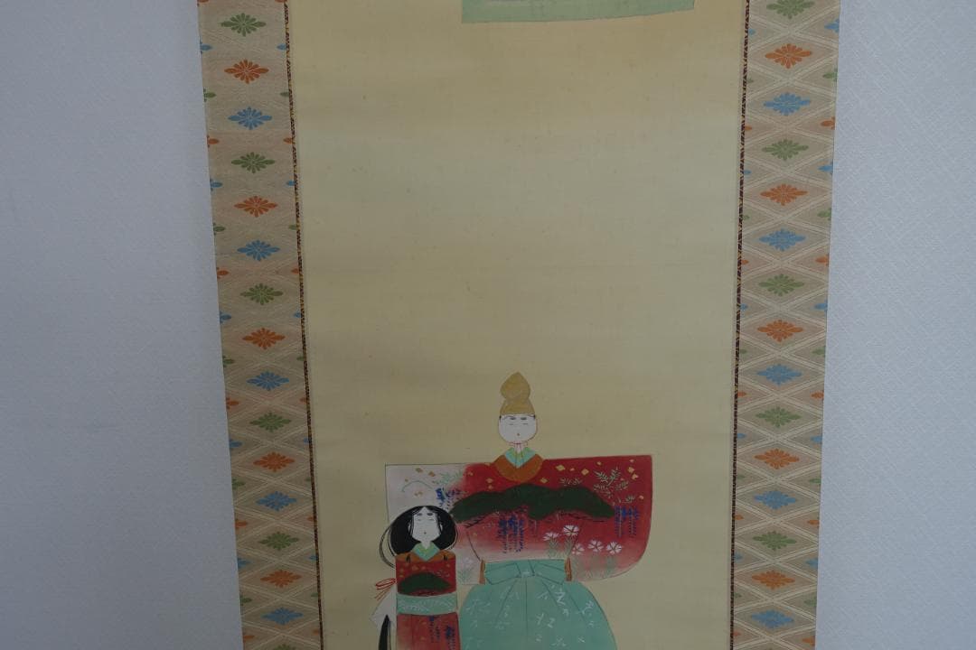 掛け軸　立雛　　SOUVENIR FOR FOREIGNERS 端午節句
