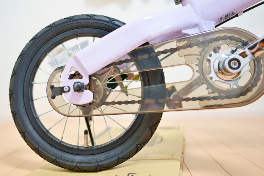 【室内保管】自転車デビューに最適！へんしんバイクX14（14インチ）パープル 紫