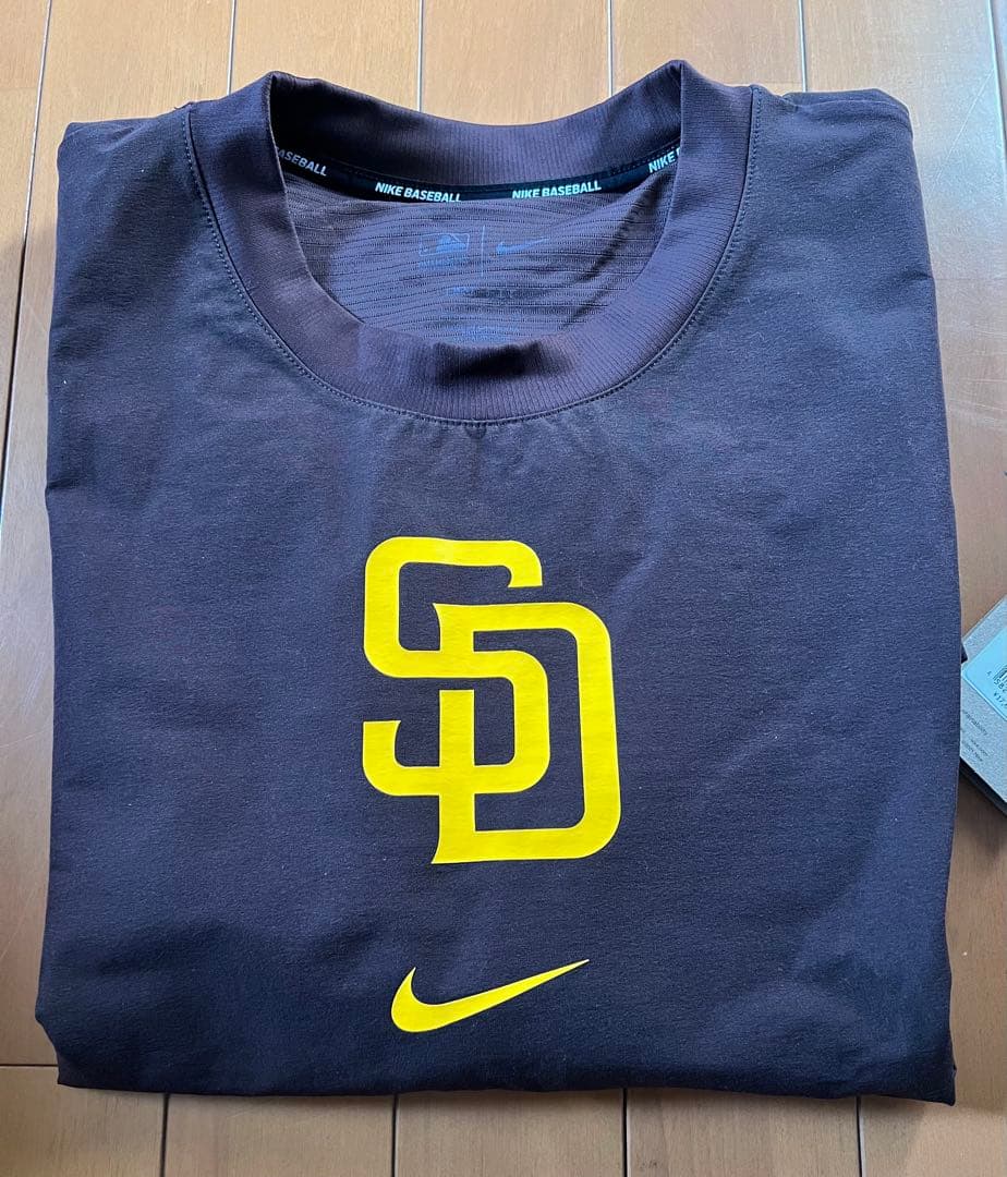 選手着用サンディエゴ・パドレスNIKE PulloverSweatshirt L