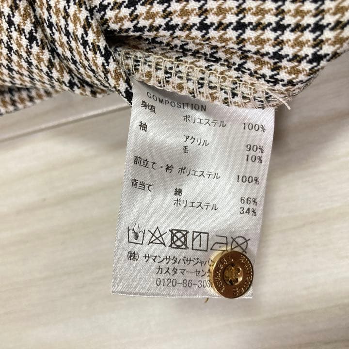 新品タグ付きNo.7 Samantha Thavasa  千鳥チェックワンピース