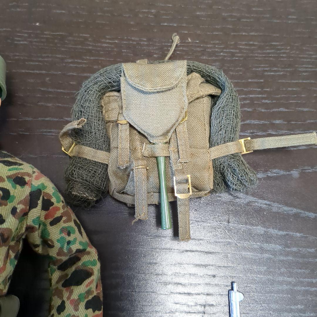 60年代　ハスブロ　GIジョー　カモフラージュ　　海兵隊　装備セット