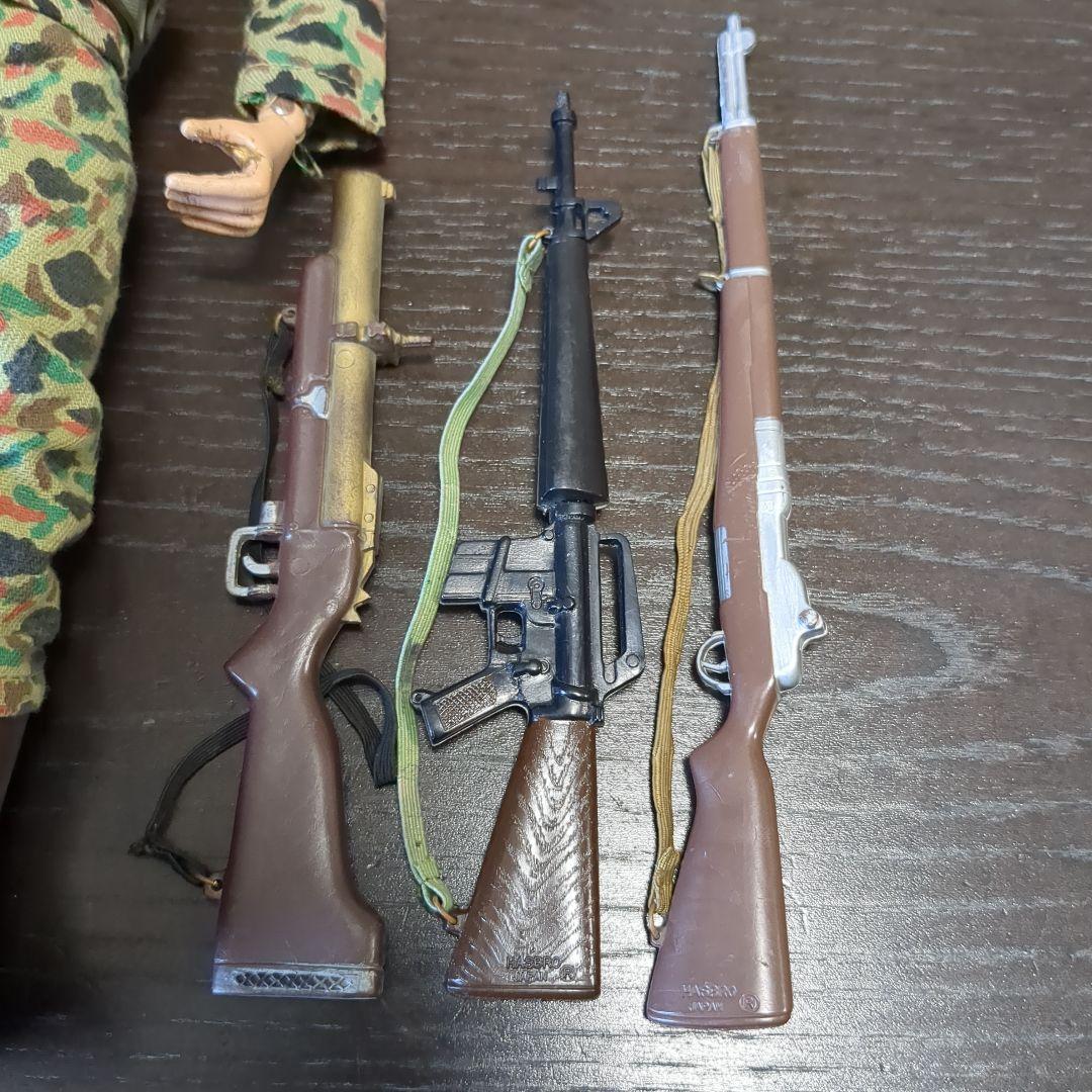 60年代　ハスブロ　GIジョー　カモフラージュ　　海兵隊　装備セット