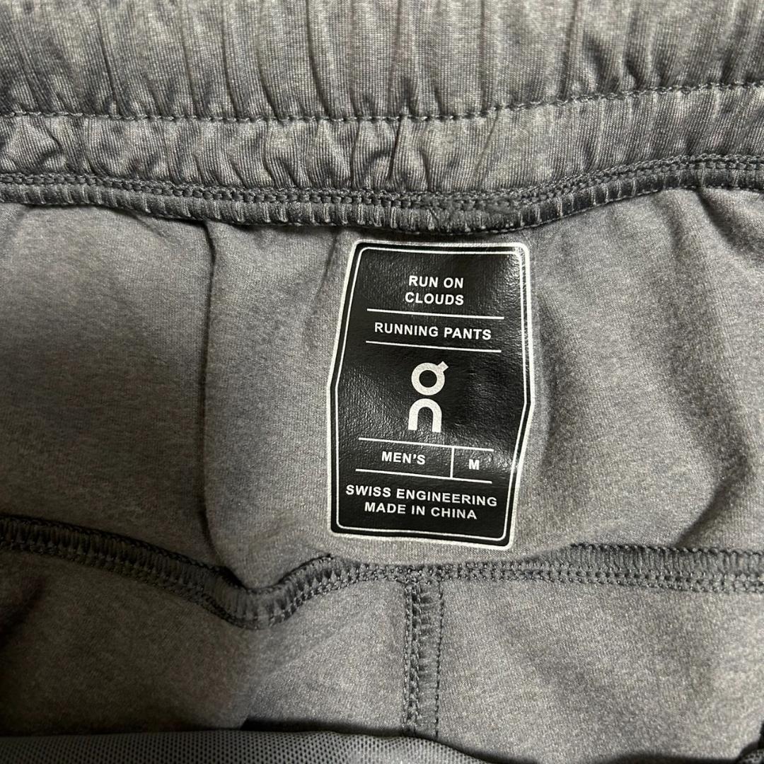 On オン Running Pants サイズL レイヤード グレー 美品