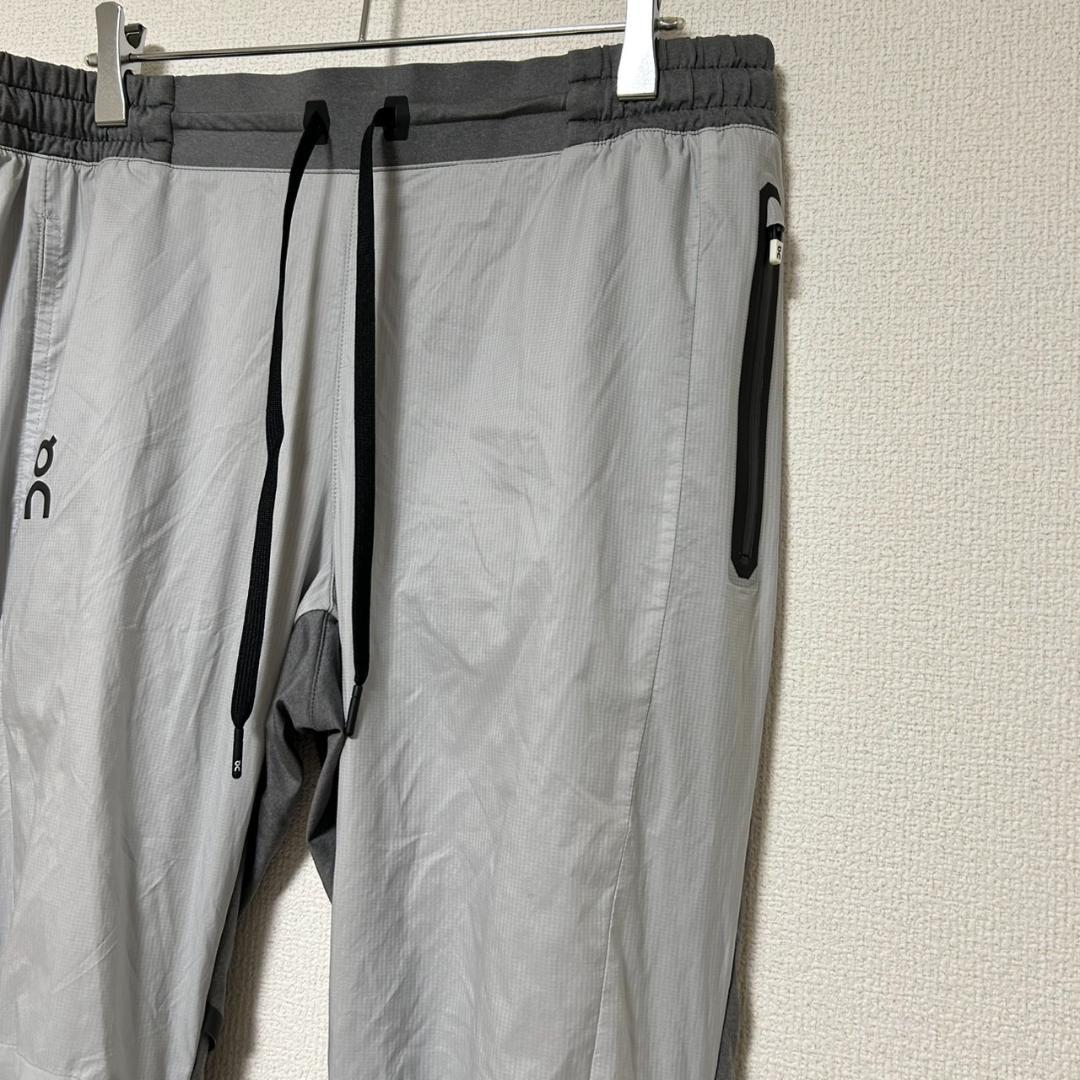 On オン Running Pants サイズL レイヤード グレー 美品