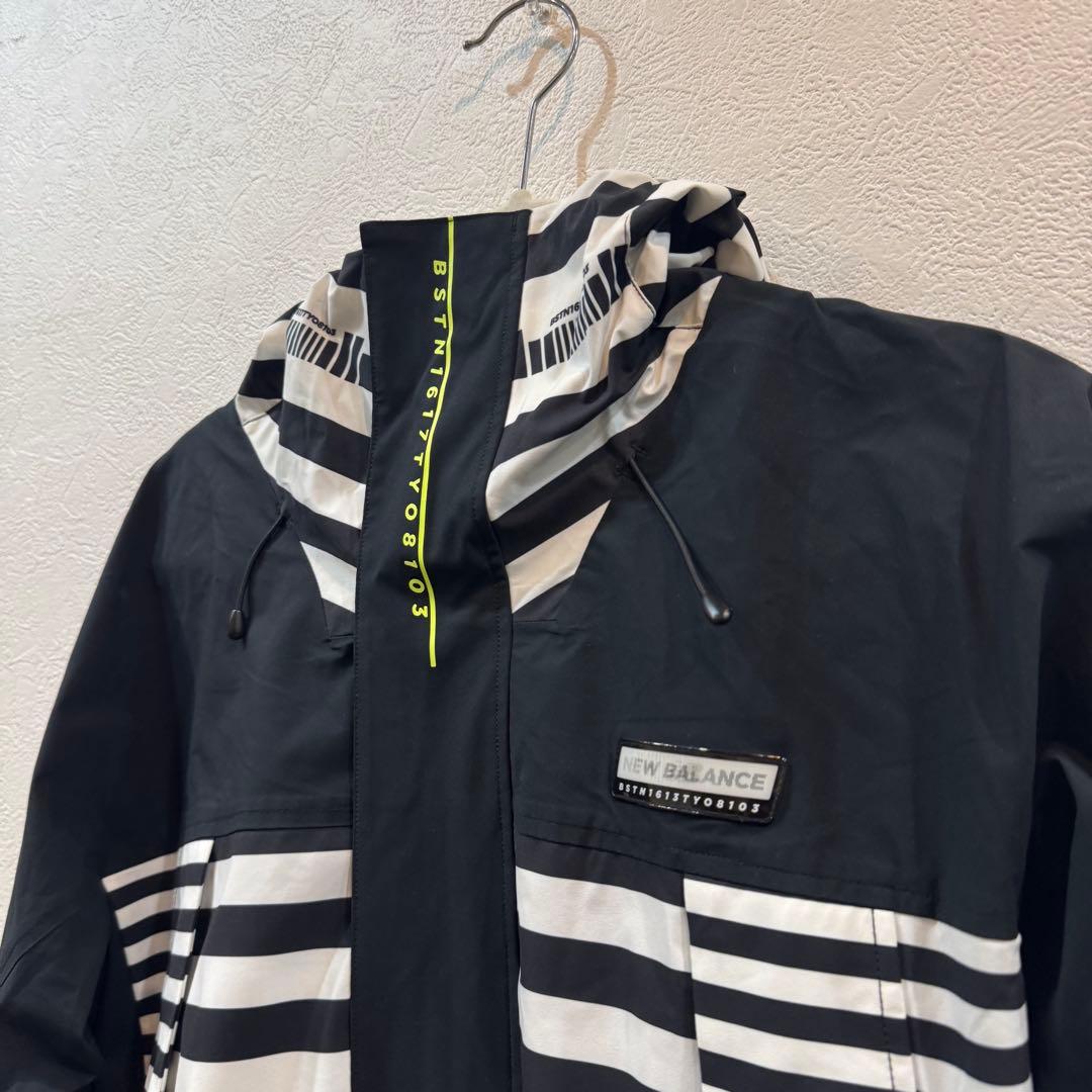 New Balance Golf ブルゾン ボーダー フード付き