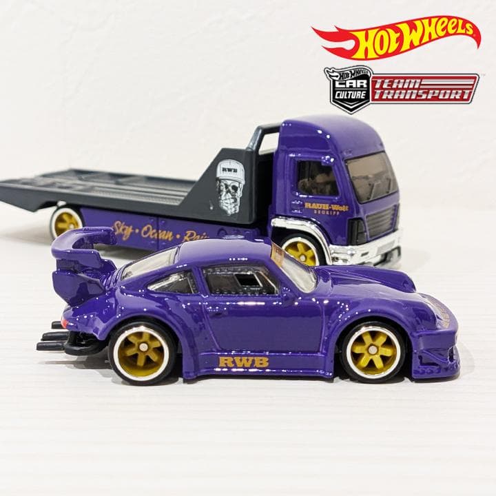 ホットウィール　ポルシェ930 RWB・エアロリフトセット　開封済み