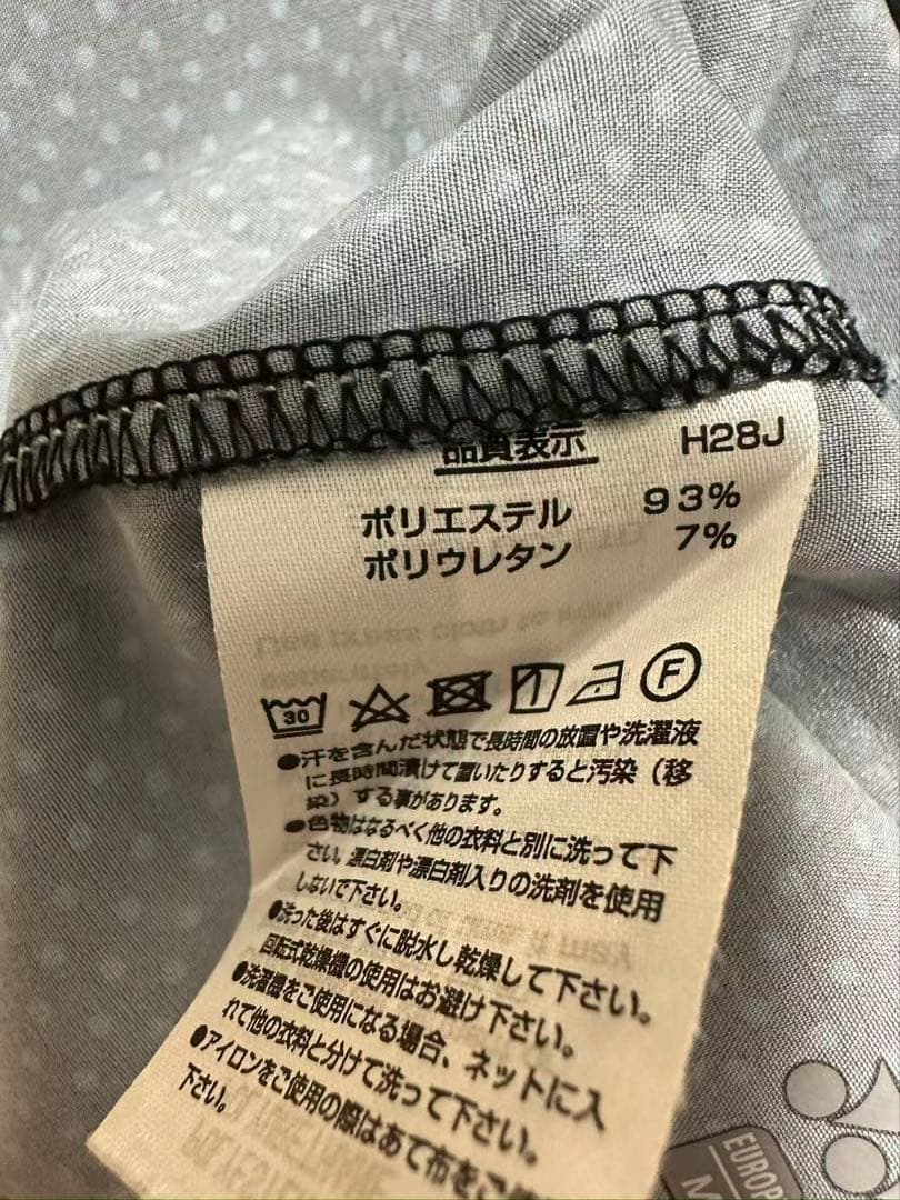YONEX レディース スポーツウェア 上下セット ブルー×ブラック ドット柄