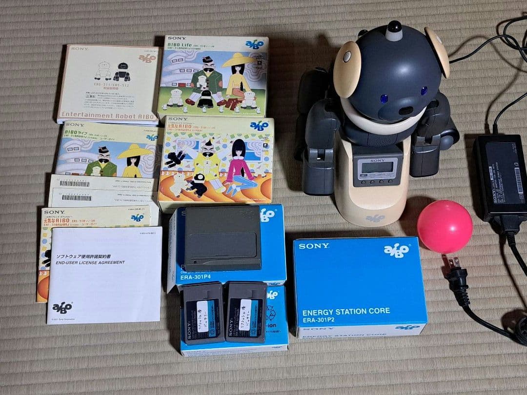 SONYアイボ 犬型ロボット ERS-312音声認識 直ぐ動く本体、付属品