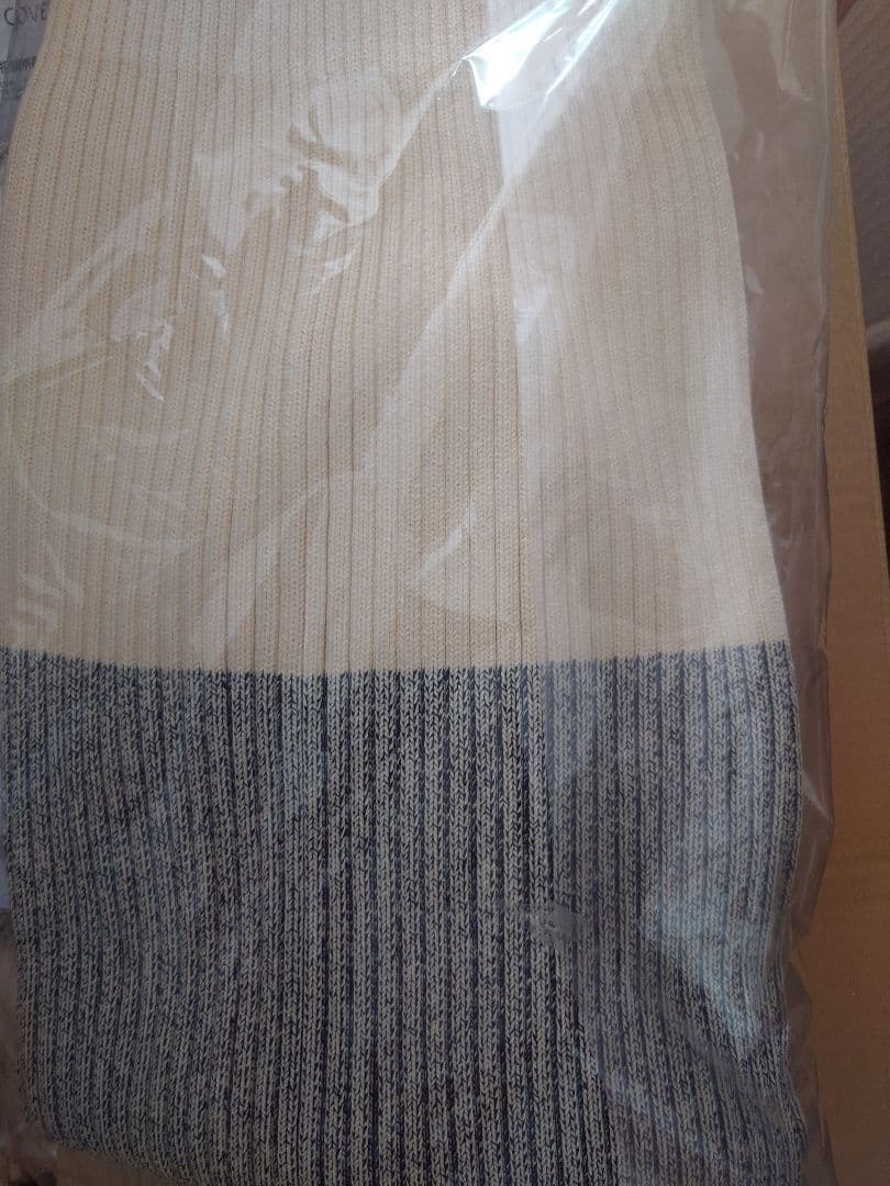 無印良品［ＩＤＥＥ］ＰＵＵＦＣＯＶＥＲ　Ｗｈｉｔｅ×ＢｌａｃｋＭｉｘ
