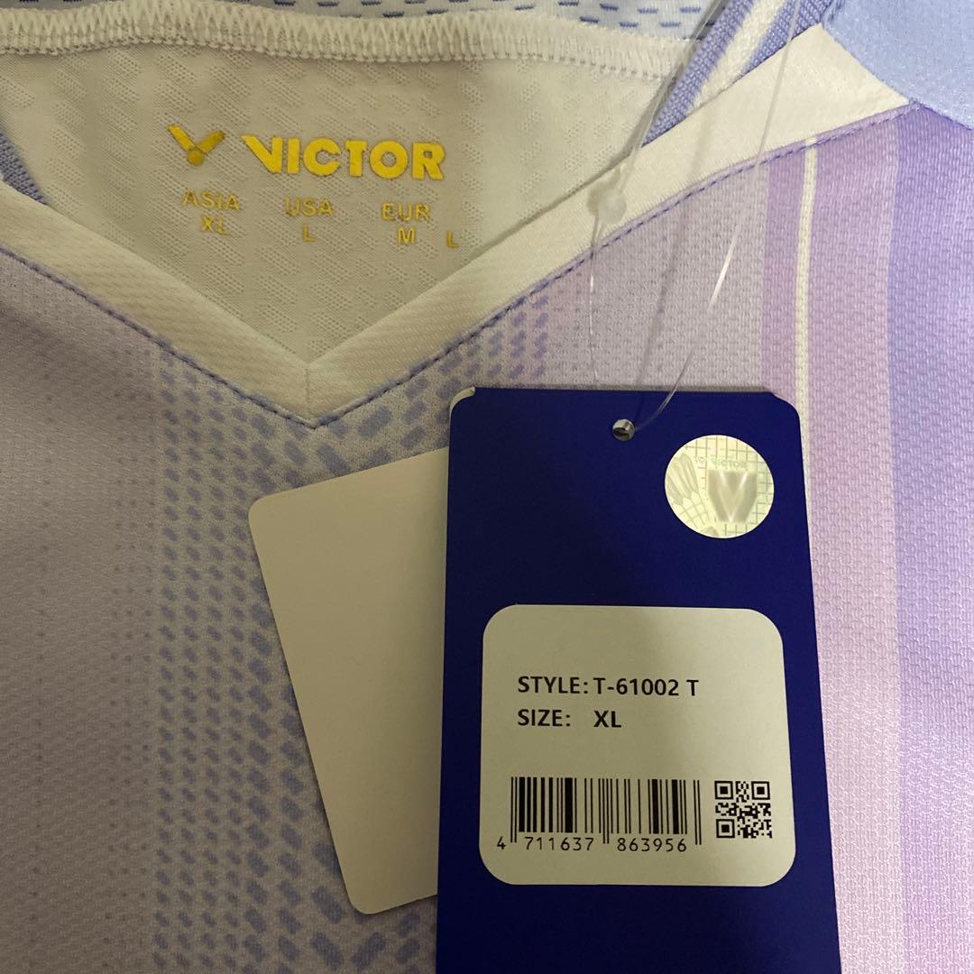 VICTOR T-61002 バドミントンシャツ レディースXL 新品タグ付き