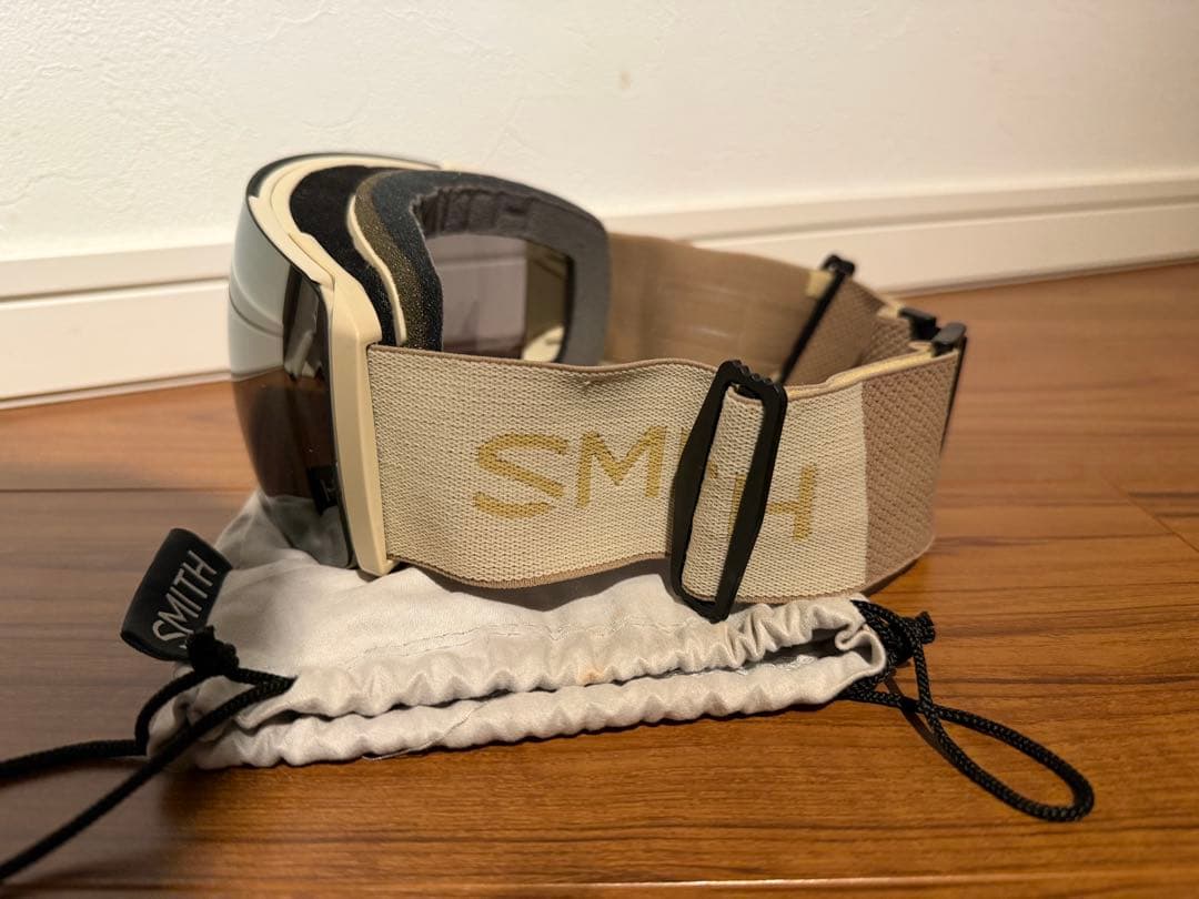 SMITH ゴーグル I/O MAG XLベージュ 収納袋付