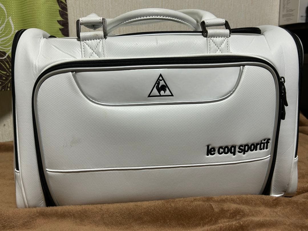 水戸【Lecoqsportif】ルコック ゴルフ ボストンバッグ ホワイト