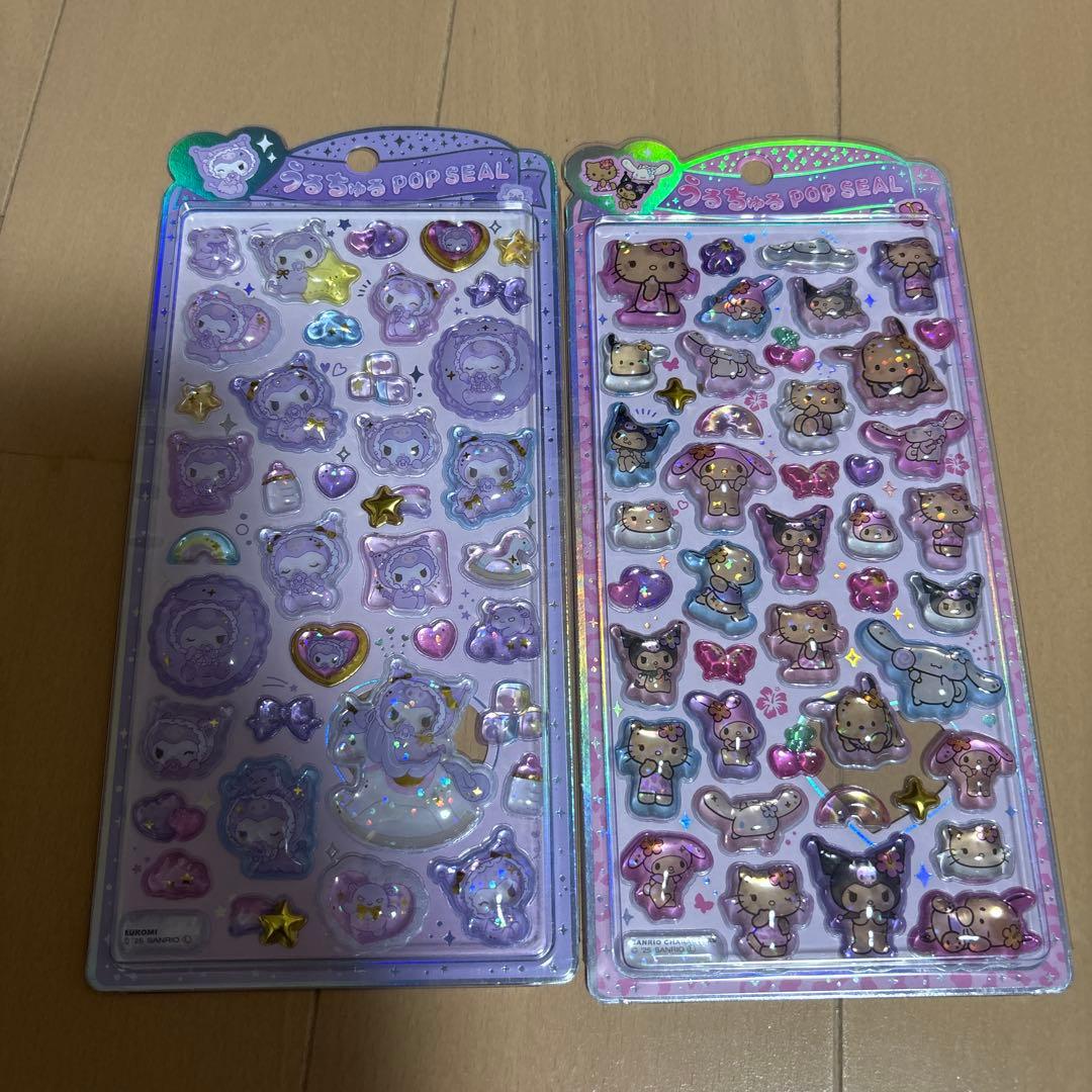 うるちゅるポップシール　ディズニー　サンリオ　モンチッチ　パワパフ　色々　16種