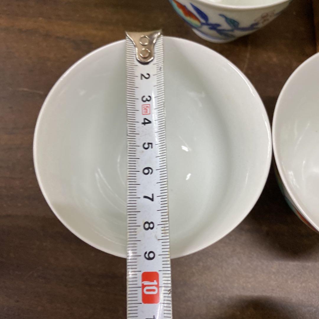 値下げ【長期保管】今泉今右衛門　今右衞門　錦桃絵煎茶碗　茶碗　6P