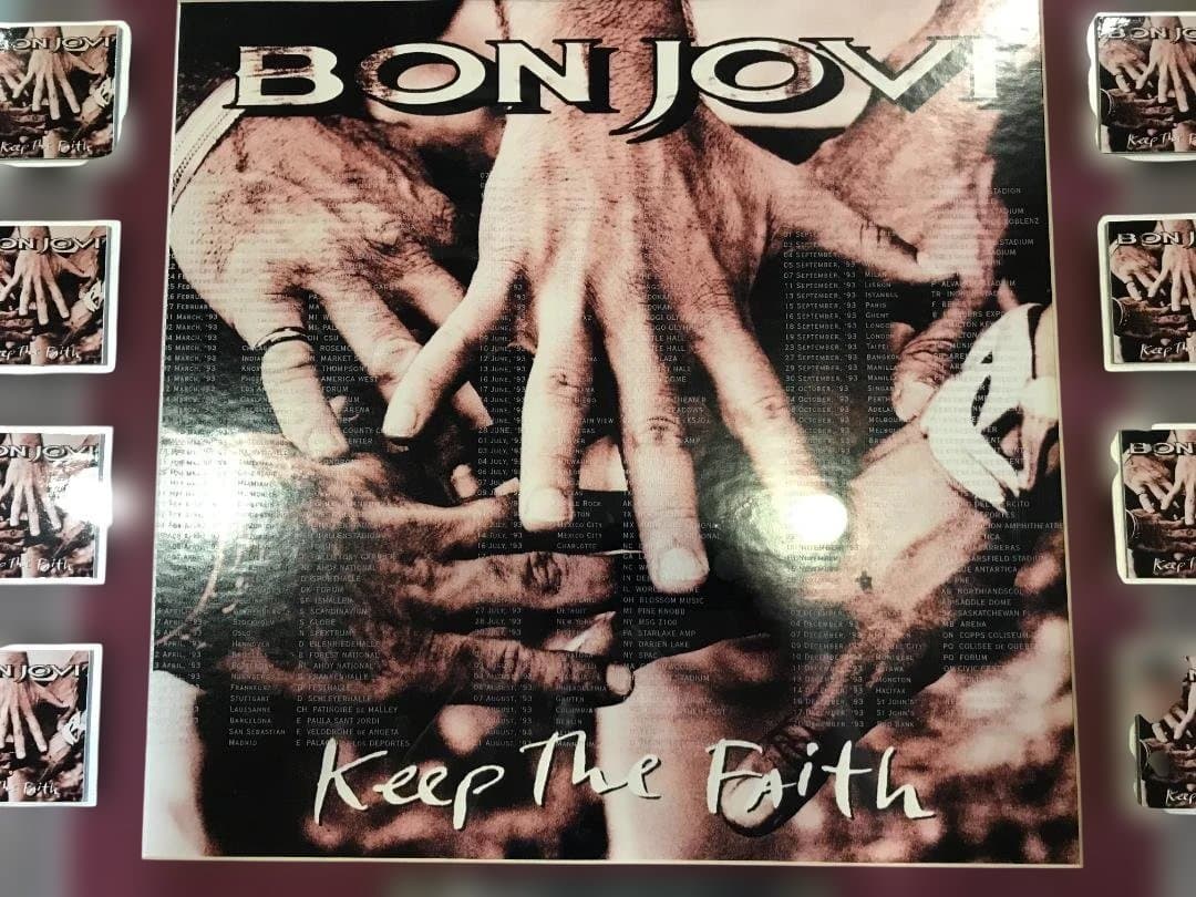 93 BONJOVI「KEEP THE FAITH」ワールドコンサート限定記念額