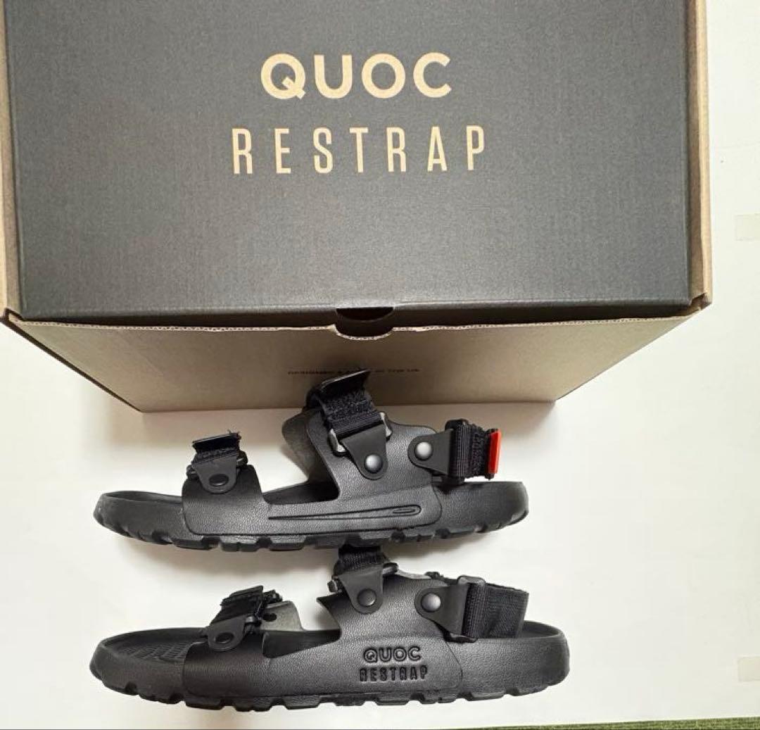 値下げQUOC×Restrap Sandal ブラックEU40