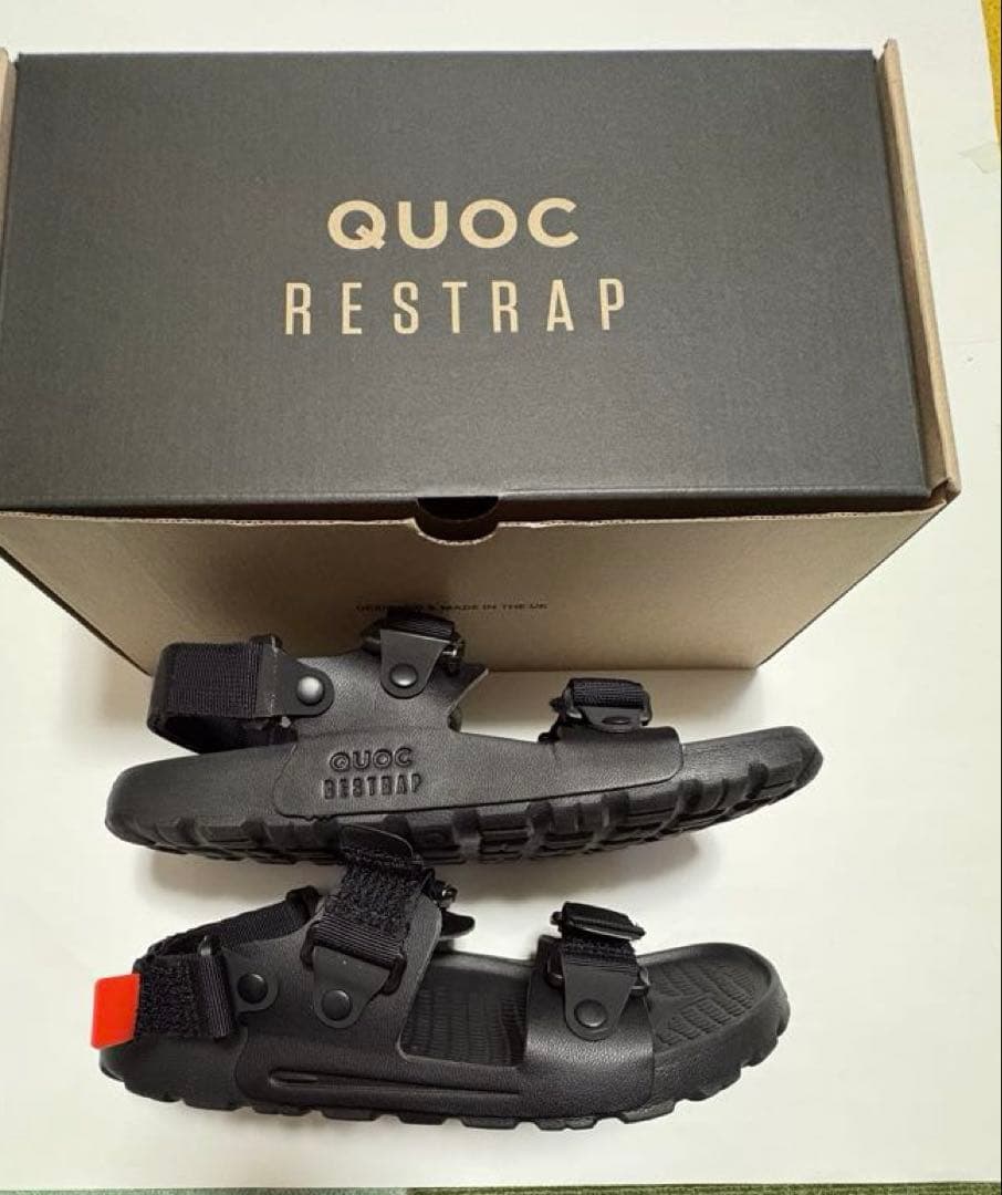 値下げQUOC×Restrap Sandal ブラックEU40
