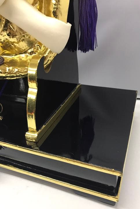 100号 陣笠 木製 本金 岩