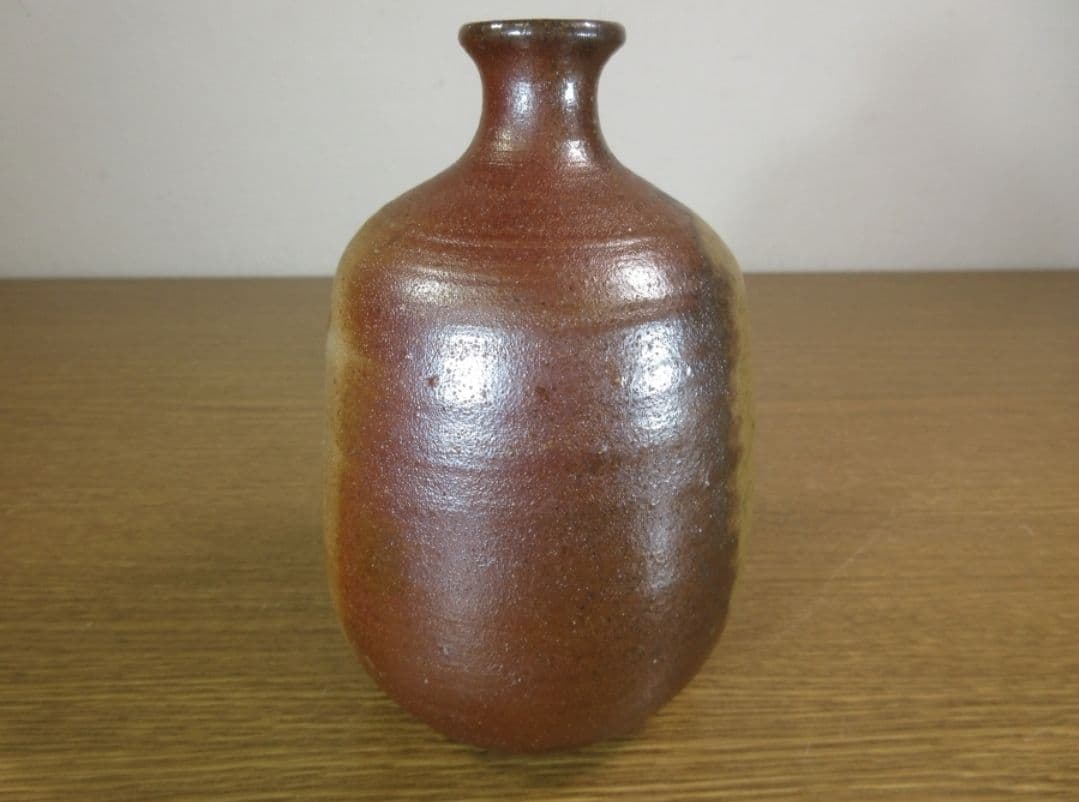 真作保証 山本雄一 自作 備前徳利 酒器 備前焼 県重要無形文化財 (山本陶秀)