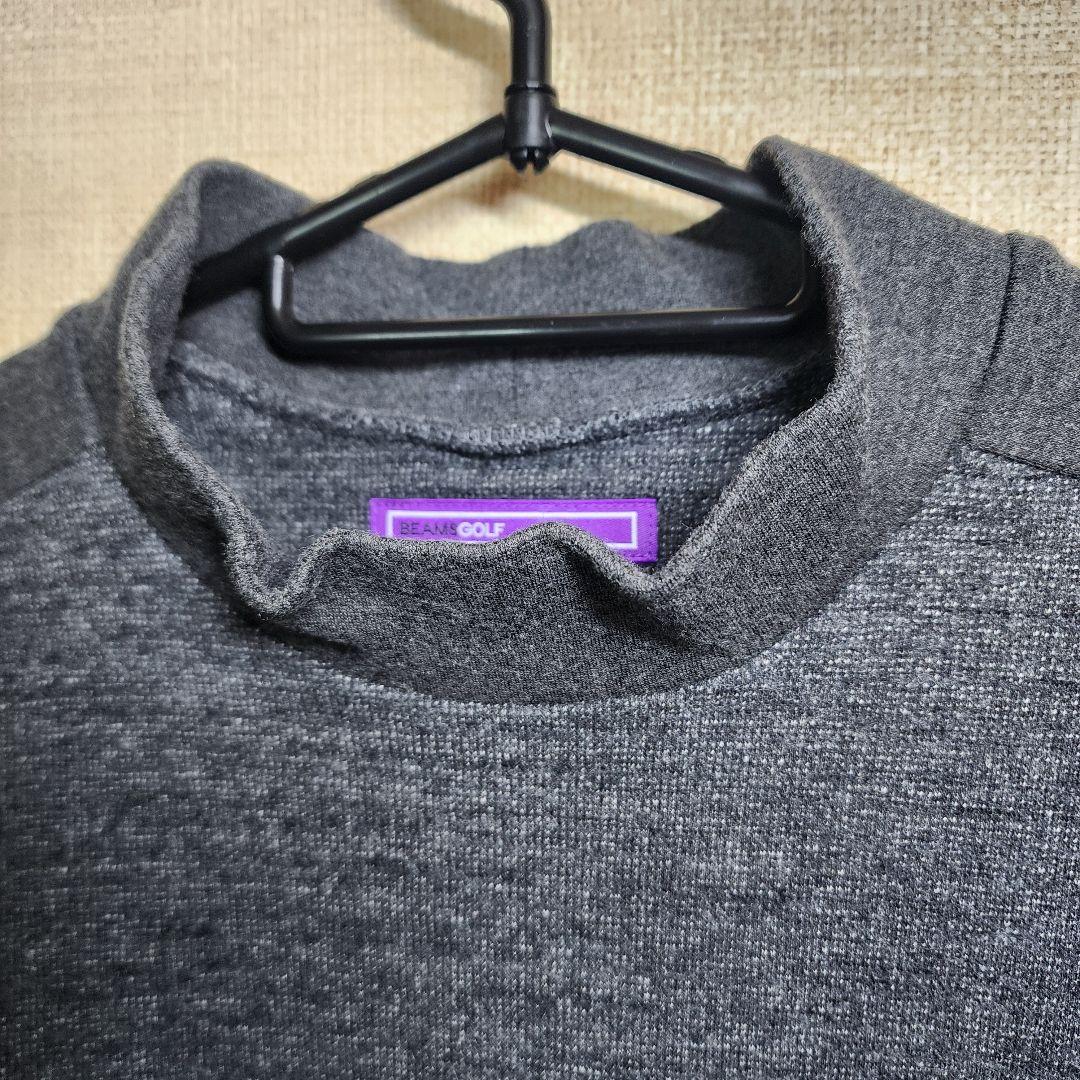 【良品】ビームスゴルフ BEAMS GOLF 長袖ニットモックネックシャツ L