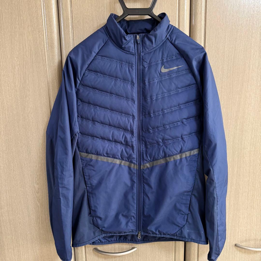 NIKE RUNNING AEROLOFT800 ネイビー/ダウン/ゴルフ/M