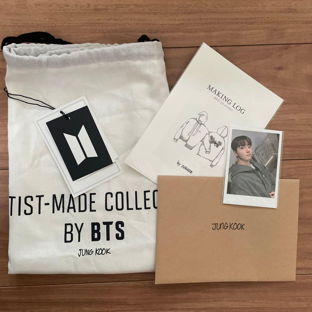 BTS ジョングク JUNGKOOK アーティストメイド パーカー　Lサイズ