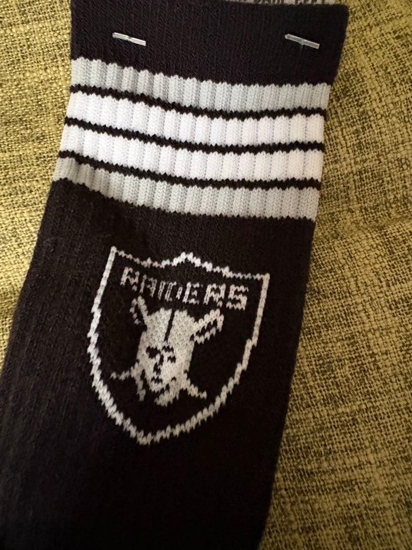 新品　RAIDERS ブラック ソックス&キャップセット