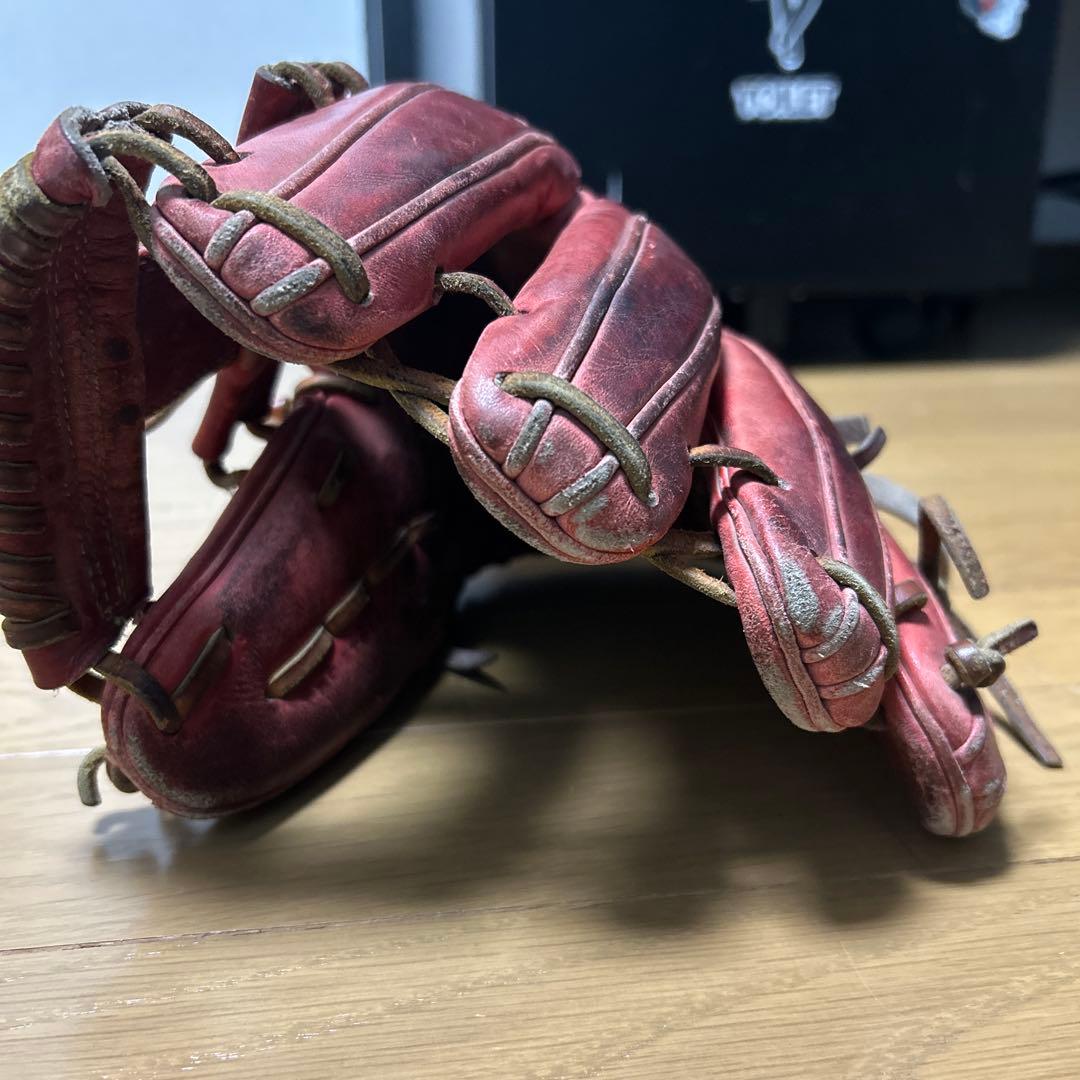 Wilson 硬式グローブ 赤