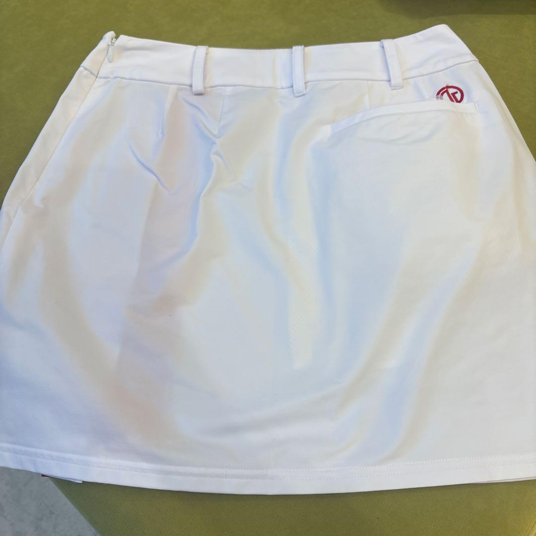 CPG GOLFホワイトゴルフスカート 赤ライン付き