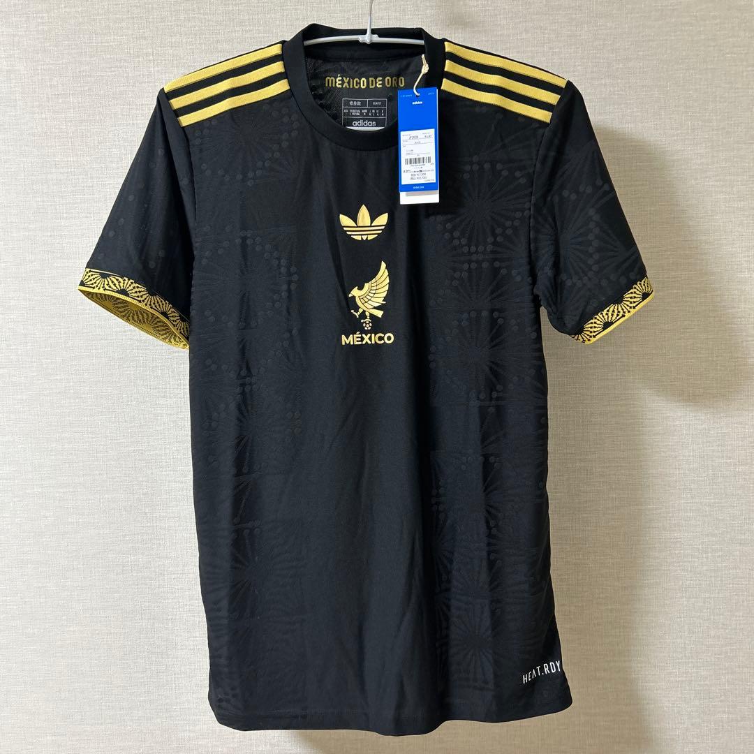 正規品新品☆メキシコ代表2025オーセンティックゴールドユニフォームJP XL