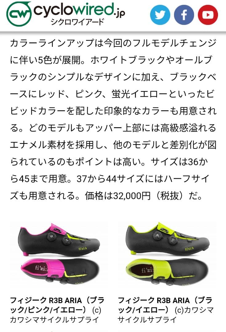 fi'zi:k　フィジーク ARIA R3